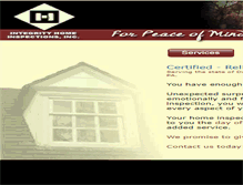 Tablet Screenshot of integrityhomeinspector.com